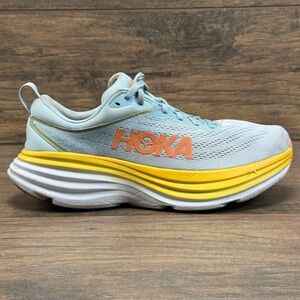Hoka One One Shoes Womens 9.5 B Bondi 8 Summer Song Athletic Running Gym- READ